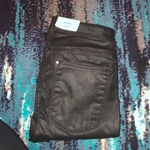NWT high waist coated skinny jeans